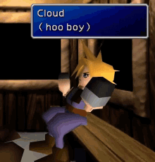 Cloud saying 'hoo boy'